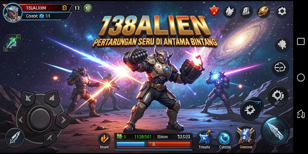 Gameplay seru di luar angkasa dengan pertempuran mendebarkan.