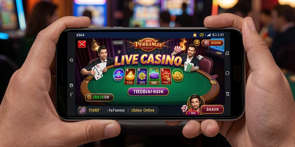 Screenshot gameplay Live Casino yang mendebarkan di 8364.