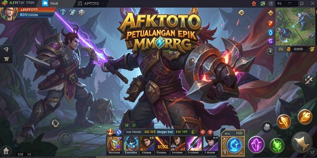 Screenshot gameplay AFKTOTO yang menampilkan aksi pertarungan seru.