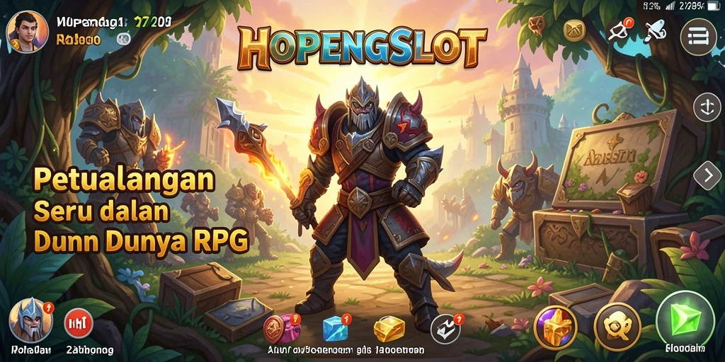 Tampilan gameplay HOPENGSLOT yang memikat dengan aksi RPG seru.