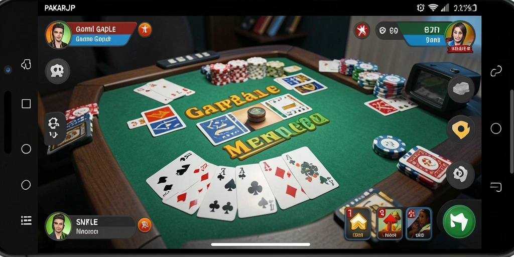 Tampilan gameplay Gaple yang menarik dan seru di PAKARJP.