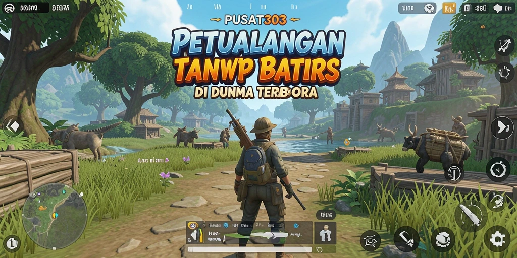 Gameplay PUSAT303 menunjukkan kebebasan eksplorasi yang luas.